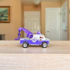 1985 Matchbox Breakdown Van Rescue Riders White & Purple Diecast Toy Tow Truck